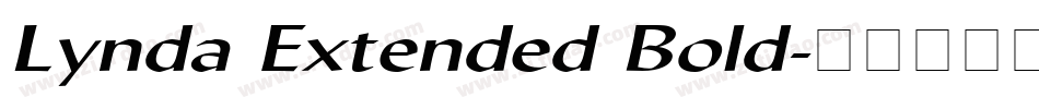 Lynda Extended Bold字体转换